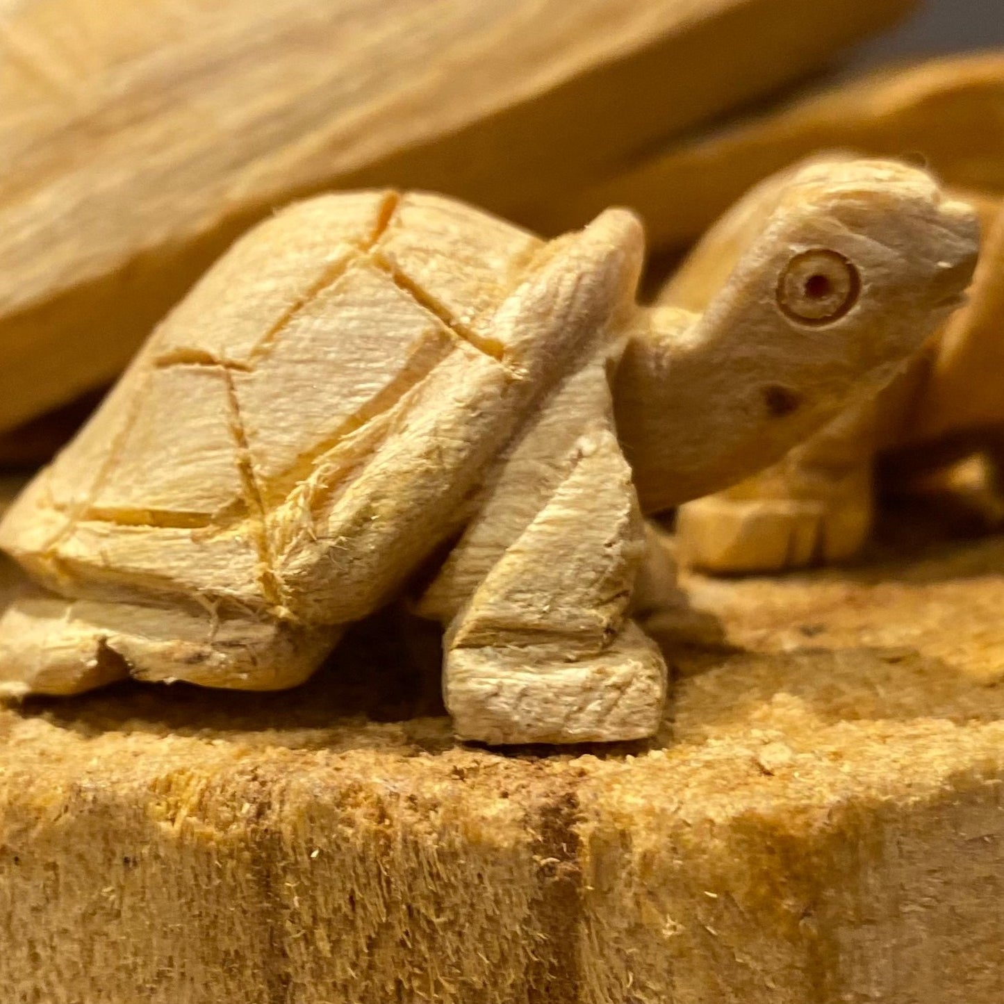 Turtle Palo Santo Sculpture